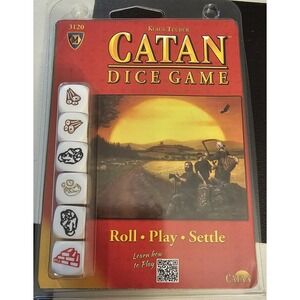 New Open Package Klaus Teuber's CATAN Dice Game CN3120 Roll-Write-Settle‎